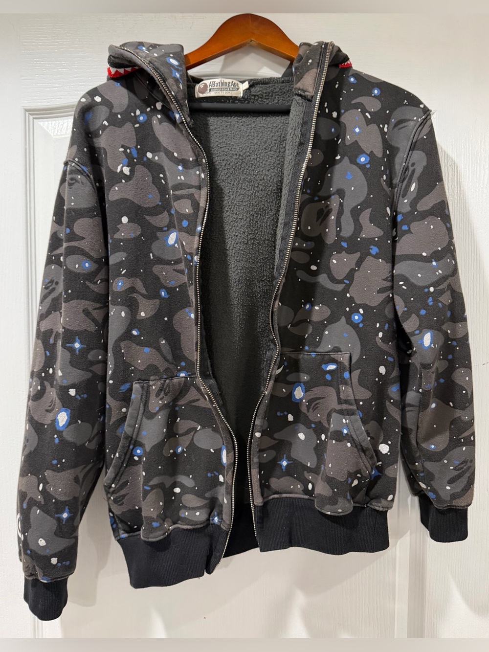 Limited Edition Bape Space Camo Full Zip Hoodie size L